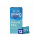 Durex Natural Plus 12 + 3 Sensitivo – Preservativos extra cómodos
