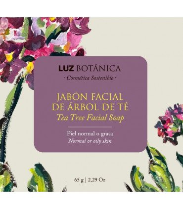 Jabón Sólido Facial Árbol del Té Luz Botánica – Piel Grasa