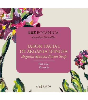 Jabón Sólido Facial Argania Luz Botánica – Piel Seca