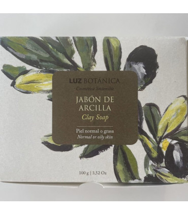 Jabón Sólido Arcilla Luz Botánica – Piel Grasa y Normal