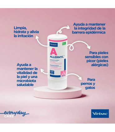 Allermyl Champú 250 ml – Alivio para Piel Atópica en Perros y Gatos