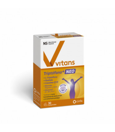 NS Vitans Triptófano Neo 30 Comp. | Ánimo, Energía y Bienestar Mental