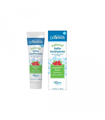 Pasta Dental Bebé Natural Dr. Brown’s 40 g | Sin Flúor, Segura y Suave – Farmacia Bruque