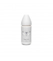 BIBERON VIDRIO SUAVINEX 240ML. 3 POS. SILICO
