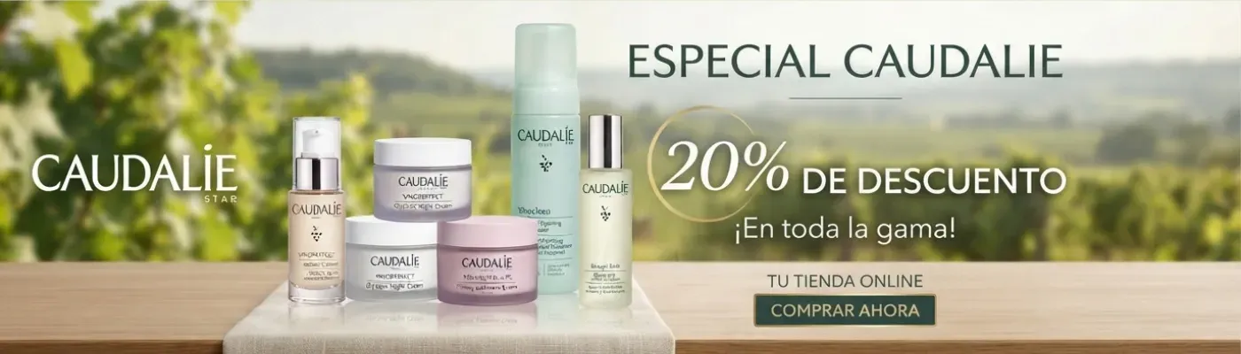 Descubre nuestra selección de cosmética Caudalie con un 20% de descuento aplicado directamente en todos los productos...